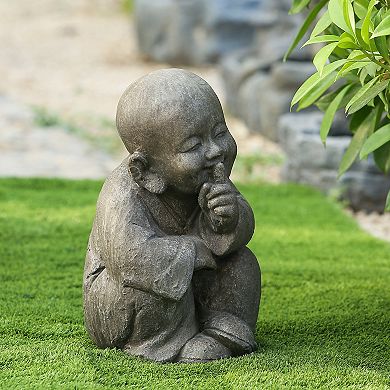 LuxenHome Quiet Little Buddha Statue