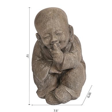 LuxenHome Quiet Little Buddha Statue