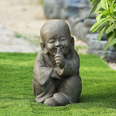 LuxenHome Quiet Little Buddha Statue