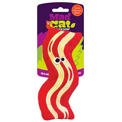 Mad Cat Big Bacon Kicker Catnip & Silvervine Cat Toy