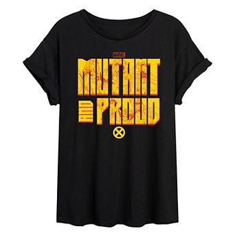 Juniors' Marvel X-Men Mutant and Proud Oversized Tee