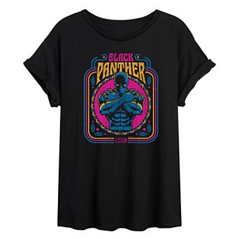 Juniors' Marvel Black Panther Tribal Oversized Tee