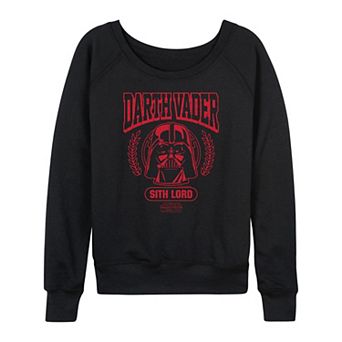 Women's Star Wars Darth Vader Collegiate French Terry Long Sleeve Tee