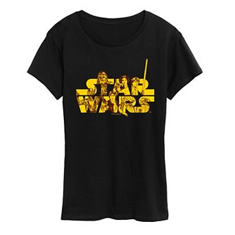 Women's Star Wars Group Logo Graphic Tee