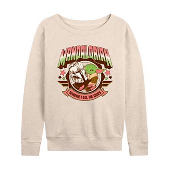 Women's The Mandalorian Where I Go, He Goes French Terry Long Sleeve Tee