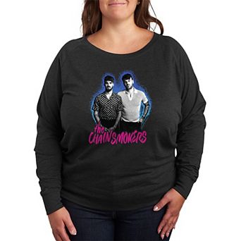 Plus Size The Chainsmokers Glow French Terry Long Sleeve Tee
