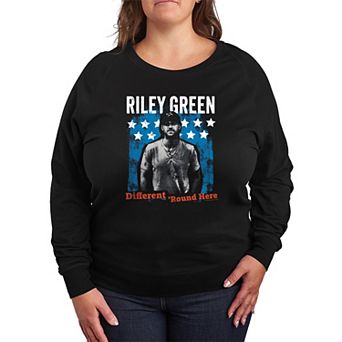 Plus Size Riley Green Different Round Here French Terry Long Sleeve Tee