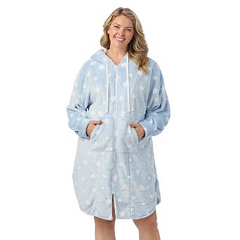 Plus Size Cuddl Duds® Hooded Zip Robe