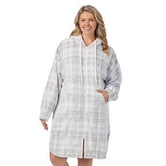 Plus Size Cuddl Duds® Hooded Zip Robe