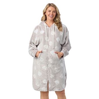 Plus Size Cuddl Duds® Hooded Zip Robe