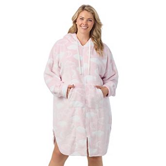 Plus Size Cuddl Duds® Hooded Zip Robe