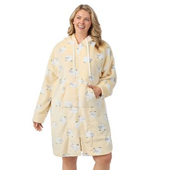 Plus Size Cuddl Duds® Hooded Zip Robe