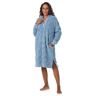 Women's Cuddl Duds® Plush Hooded Midi Lounger