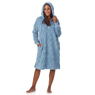 Women's Cuddl Duds® Plush Hooded Midi Lounger