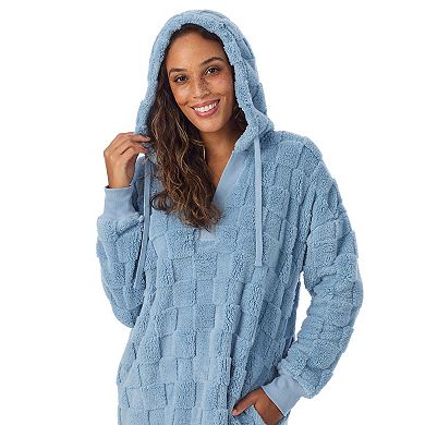 Women's Cuddl Duds® Plush Hooded Midi Lounger