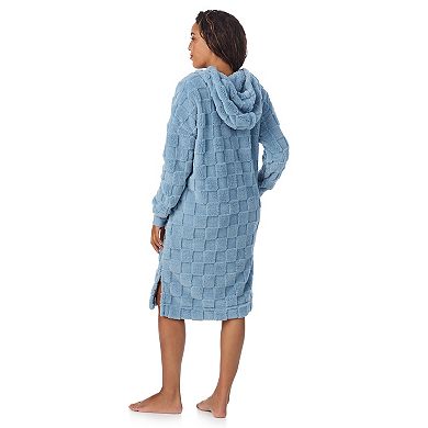 Women's Cuddl Duds® Plush Hooded Midi Lounger