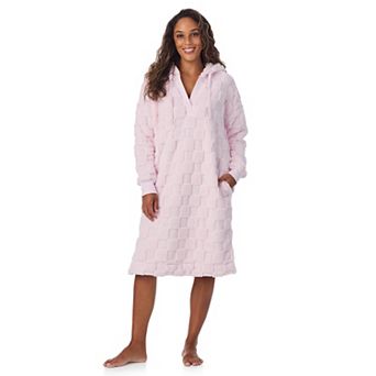 Women's Cuddl Duds® Plush Hooded Midi Lounger