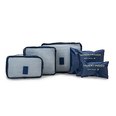 US Traveler Forest 8-Piece Packing Cube and Spinner Luggage Set