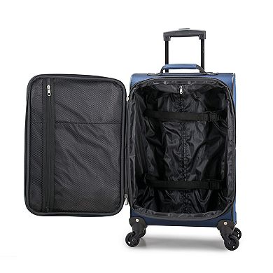 US Traveler Forest 8-Piece Packing Cube and Spinner Luggage Set