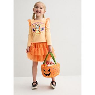 Baby & Toddler Bingo Trick or Treat 2 pc Long Sleeve Top & Skirt Set