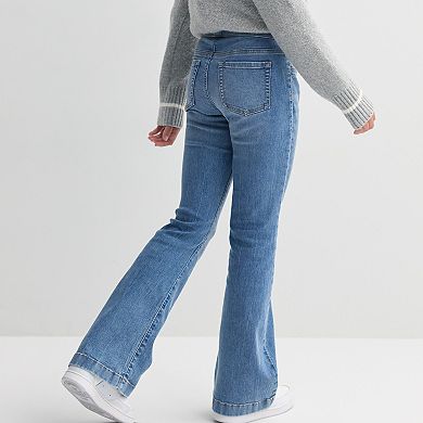 Girls 6-20 SO® Pull-On Flare Leg Jeans in Regular & Plus Size