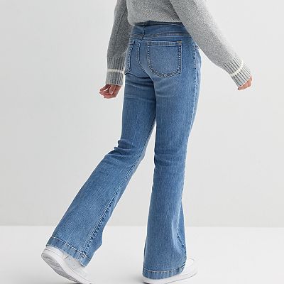 Girls 6-20 SO® Pull-On Flare Leg Jeans in Regular Plus Size