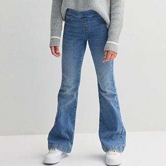 Girls 6-20 SO® Pull-On Flare Leg Jeans in Regular & Plus Size