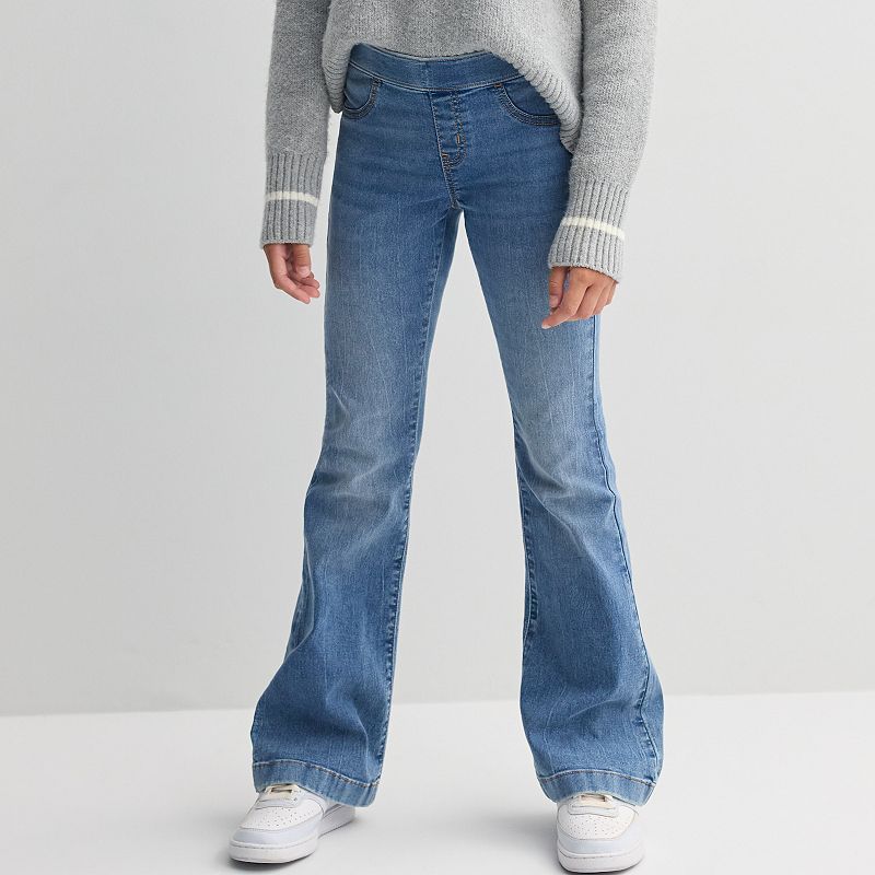 Girls 6-20 SO® Pull-On Flare Leg Jeans in Regular & Plus Size