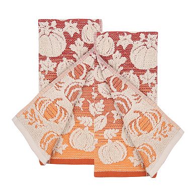 Celebrate Together™ Fall Ombre Pumpkin Hand Towel 2-Pack