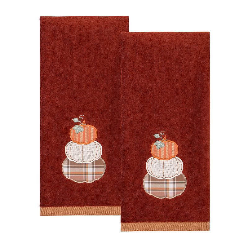 Celebrate Together™ Fall Patchwork Pumpkin Hand Towel 2 Pack