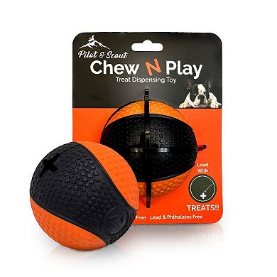 Precious Tails Pilot & Scout Chew N Play Treat Dispensing Dog Toy