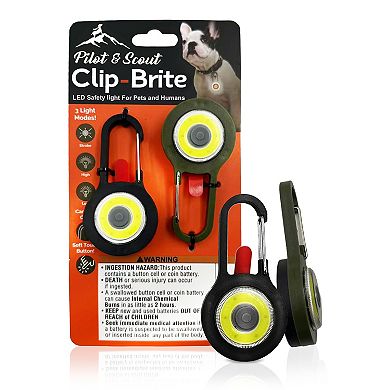Precious Tails Pilot & Scout Clip-Brite LED Safety Light for Pets