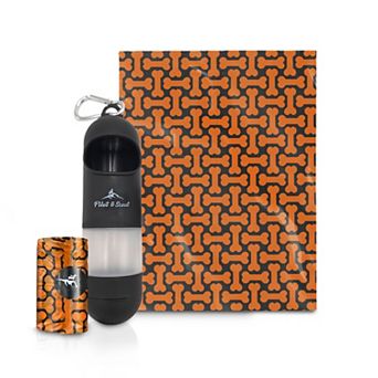 Precious Tails Pilot & Scout Sani N Bag Dog Waste Bag Dispenser with Built-In Hand Sanitizer Compartment