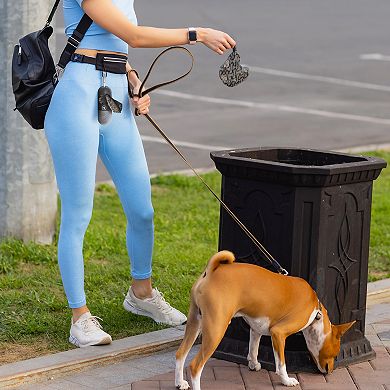 Precious Tails Flash N Bag Dog Waste Bag Dispenser with LED Flashlight