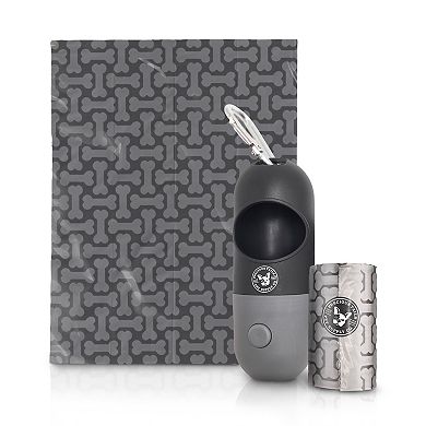 Precious Tails Flash N Bag Dog Waste Bag Dispenser with LED Flashlight