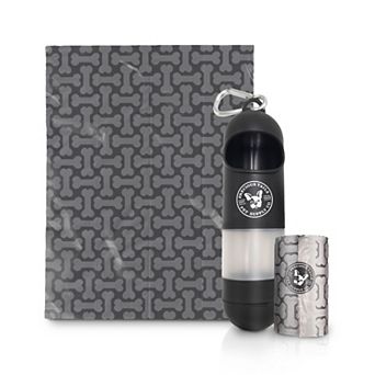 Precious Tails Sani N Bag Dog Waste Bag Dispenser with Built-In Hand Sanitizer Compartment