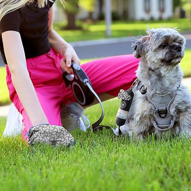 Precious Tails Sani N Bag Dog Waste Bag Dispenser with Built-In Hand Sanitizer Compartment