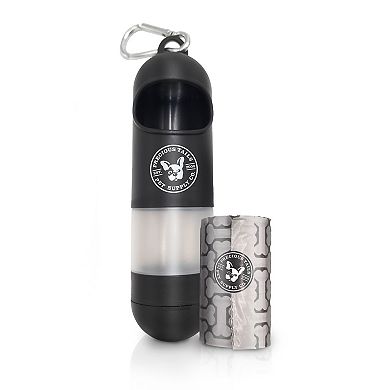 Precious Tails Sani N Bag Dog Waste Bag Dispenser with Built-In Hand Sanitizer Compartment