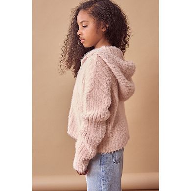 Girls 4-12 NEXT Pink Fluffy Hoodie