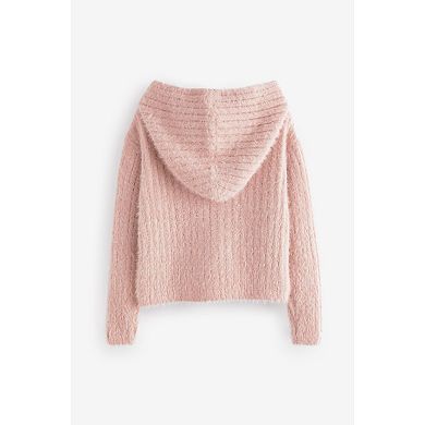 Girls 4-12 NEXT Pink Fluffy Hoodie