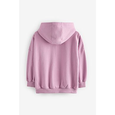 Girls 4-12 NEXT Pink Slogan Hoodie