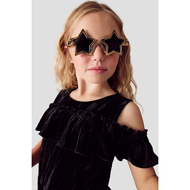 Girls 4-12 NEXT Velvet Cold Shoulder Jumpsuit