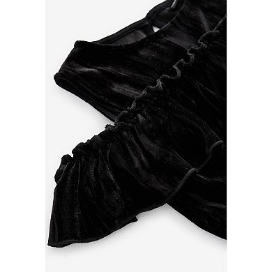 Girls 4-12 NEXT Velvet Cold Shoulder Jumpsuit
