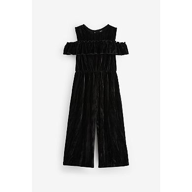 Girls 4-12 NEXT Velvet Cold Shoulder Jumpsuit