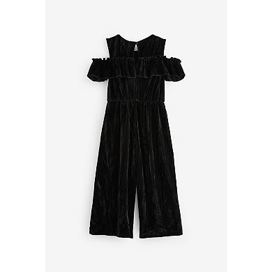 Girls 4-12 NEXT Velvet Cold Shoulder Jumpsuit