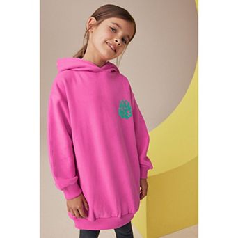 Girls 4-12 NEXT Enjoy Your Journey Printed Longline Hoodie