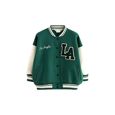 Girls 4-12 NEXT Varsity Embroidered Jacket