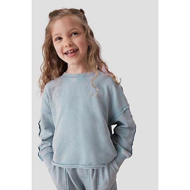 Girls 4-12 NEXT Sweatshirt and Wide Leg Cotton Cargo Jogger Set