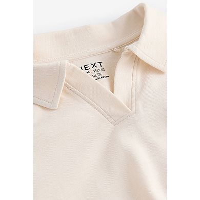 Girls 4-12 NEXT 100% Cotton Collared Boxy Sweatshirt