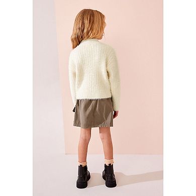 Girls 4-12 NEXT Long Sleeve Fluffy Sweater